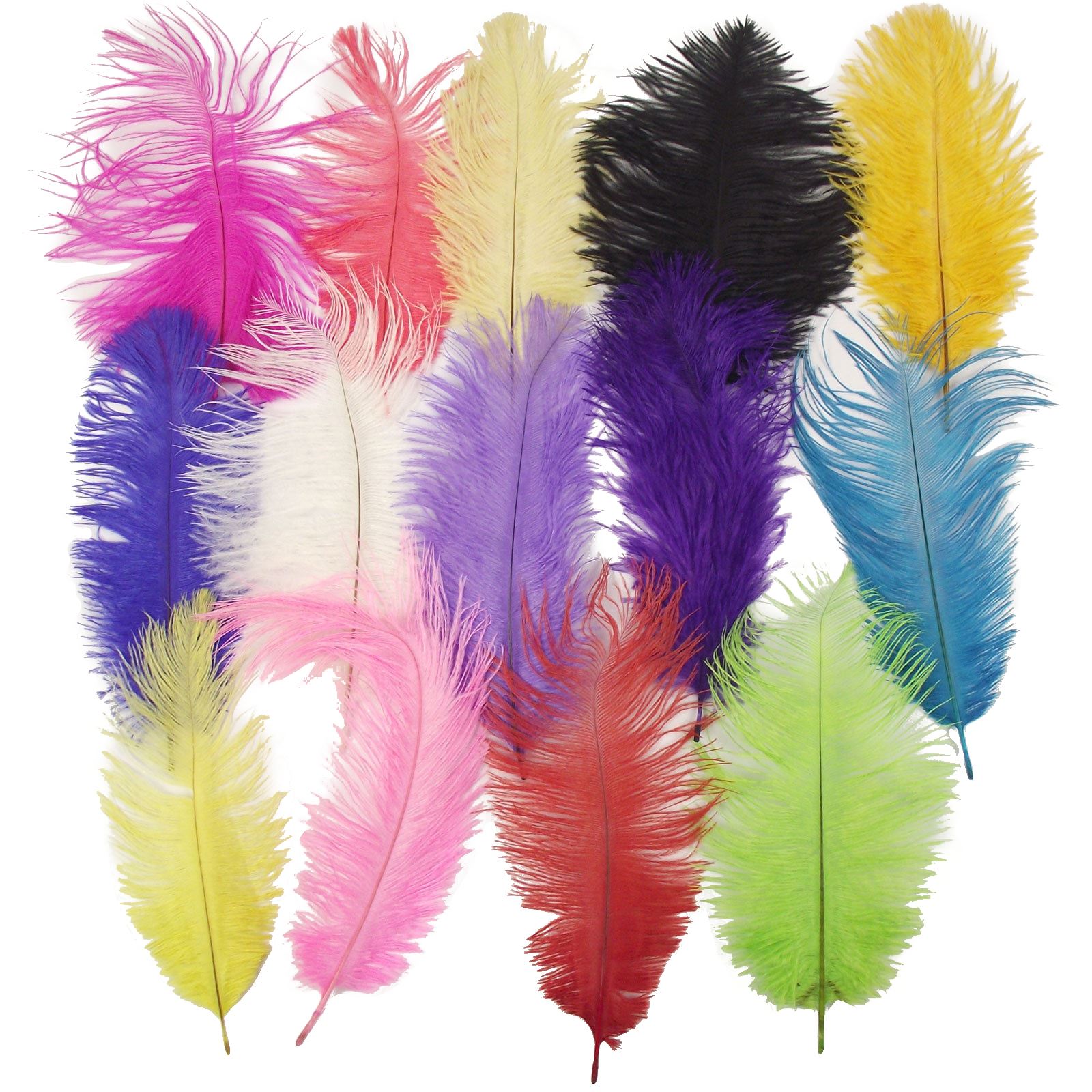 5x 9 Inch Ostrich Feathers