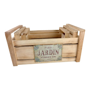Vintage Wooden Light Crates Jardin
