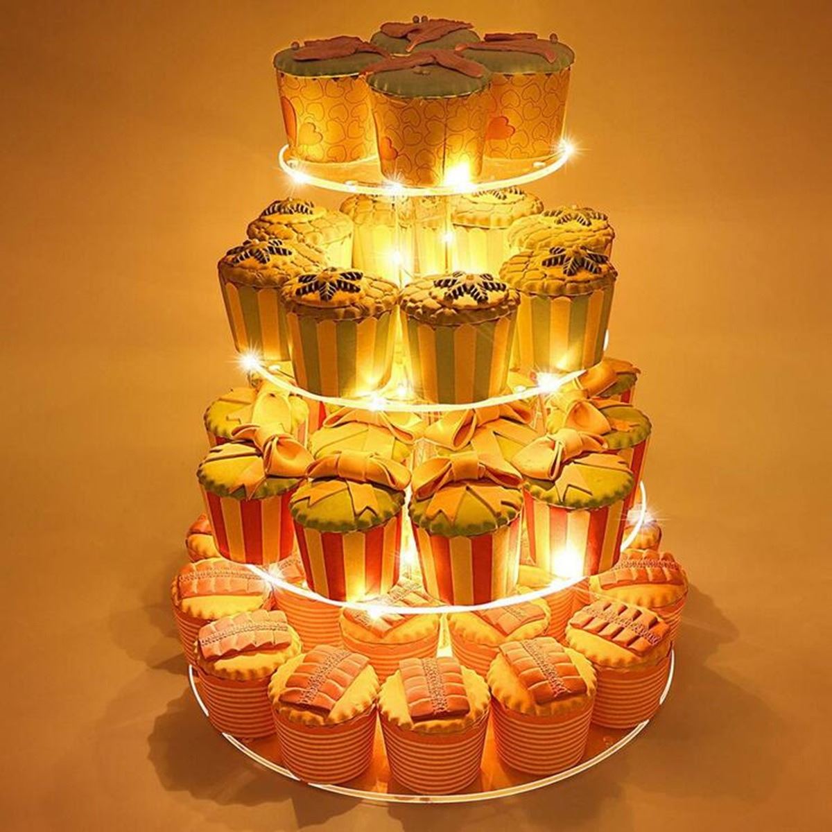 LED Acrylic Cake Stand - 4 Tier