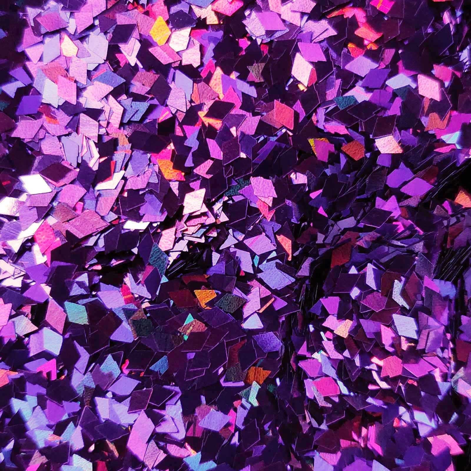 Glitter Elements - Holographic Purple - 2mm Diamond
