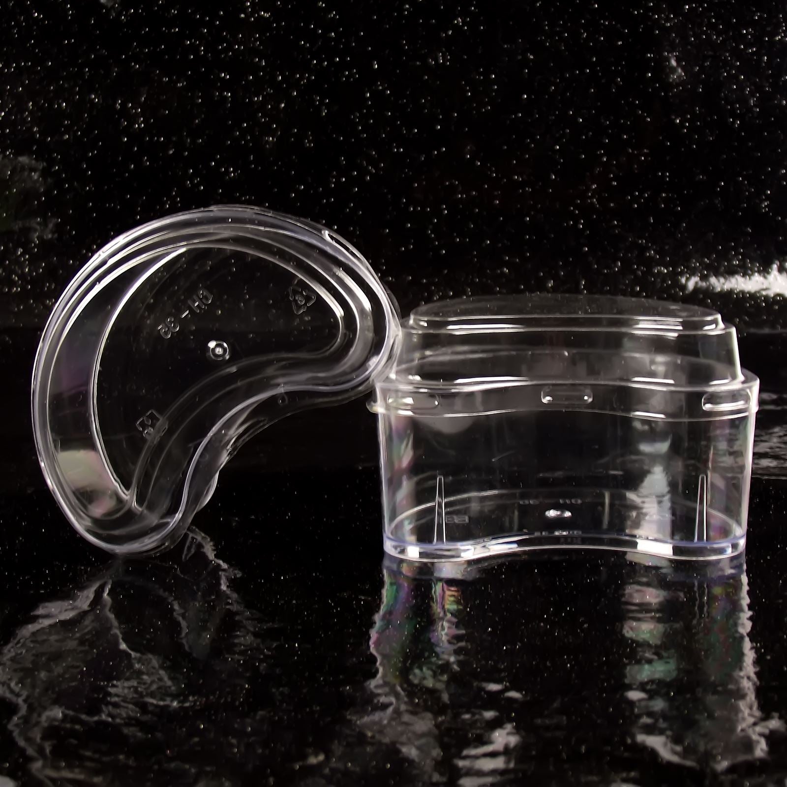 Canape Dishes Half Moon 9cm Disposable Dessert Cups (D)