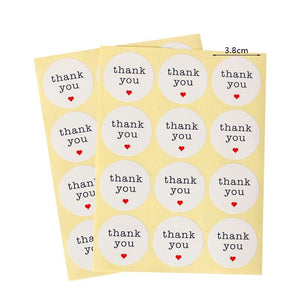 Sticker Sheets - Thank You Round