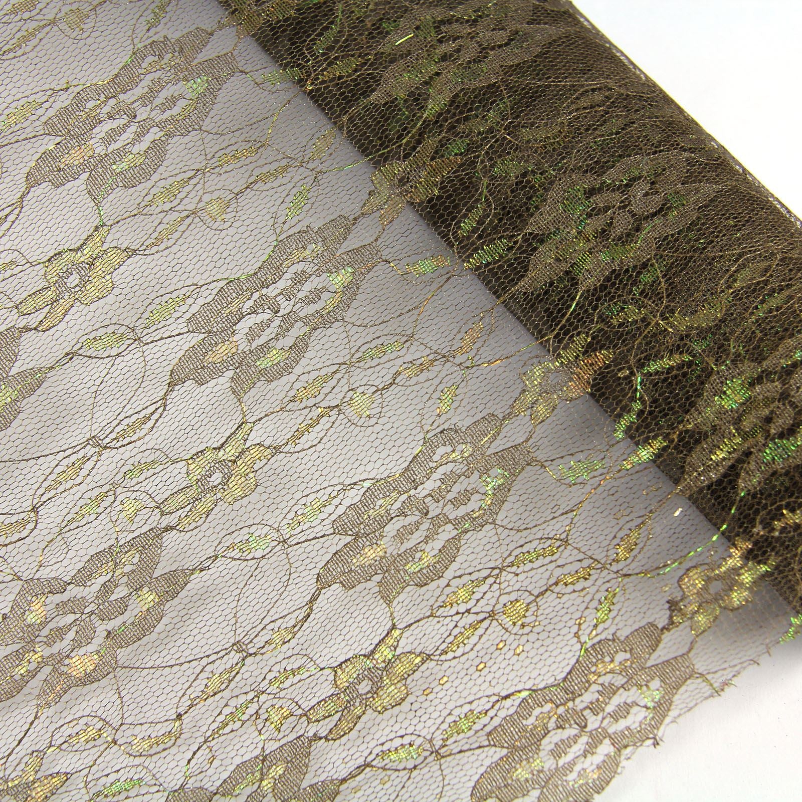 1 Yard Cut Length Iridescent Craft Lace 52cm