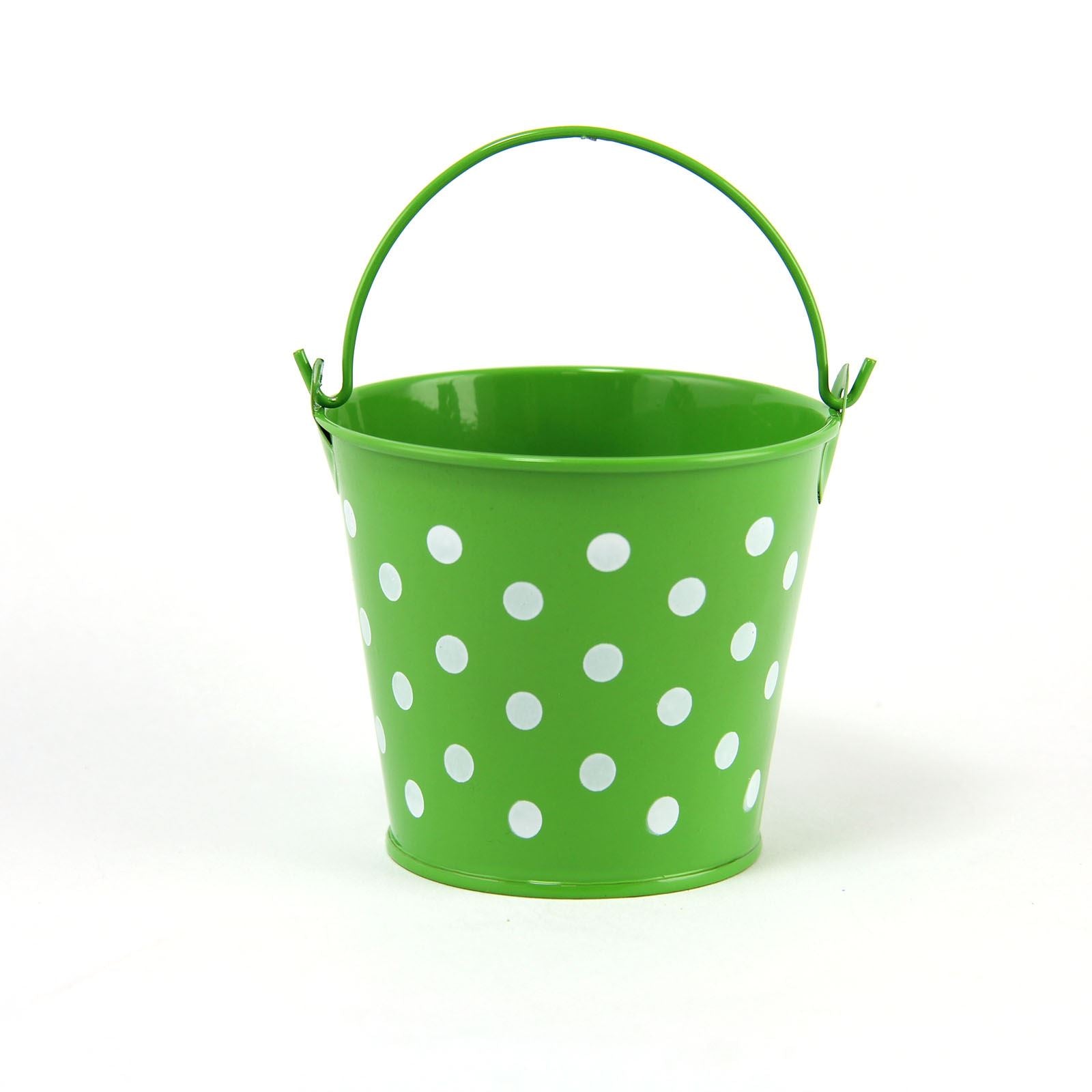 Miniature 6x5x5cm Polkadot Favour Bucket