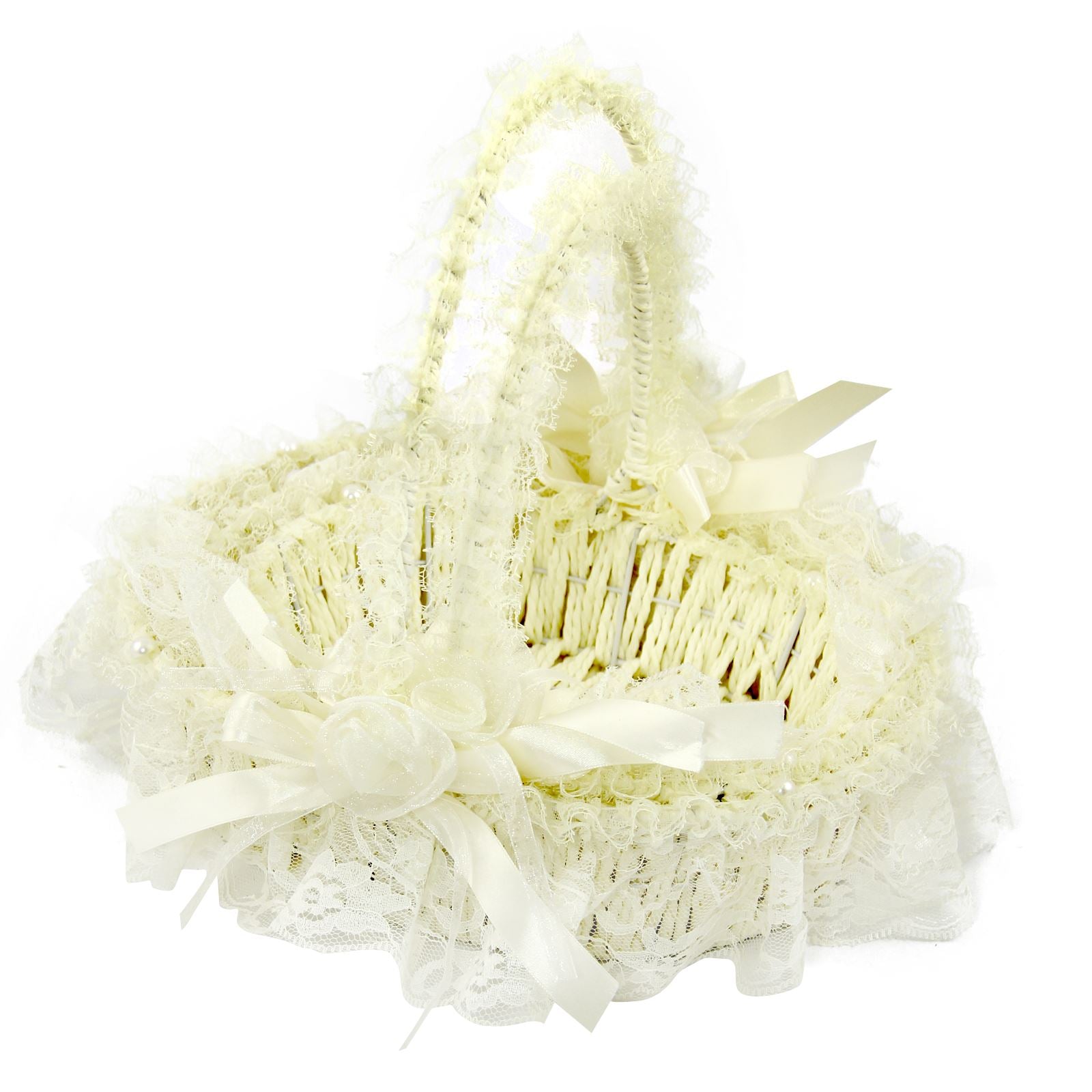 Cotton Frill Hamper Basket Set