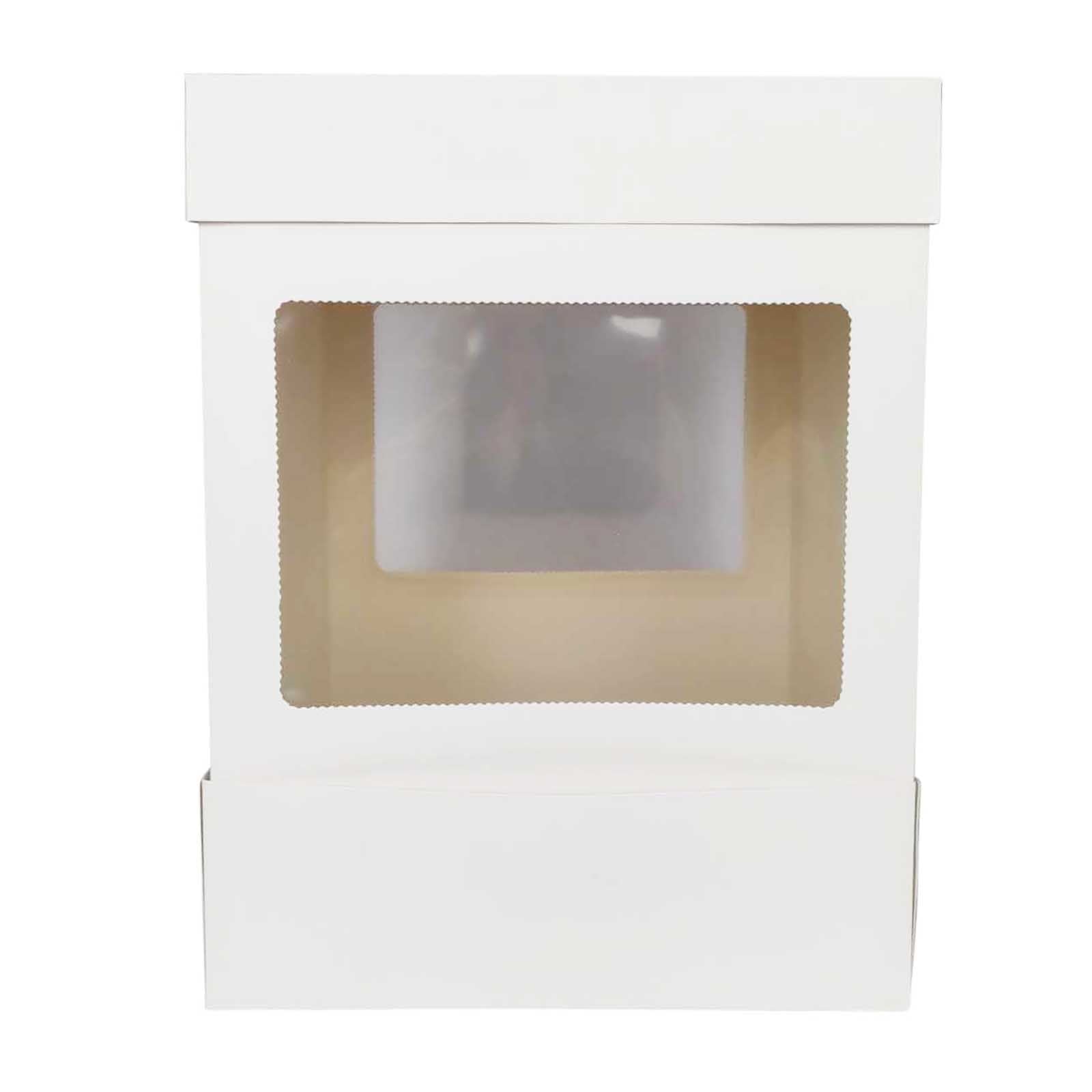 Extra Tall White Wedding Cake Boxes with Extensions