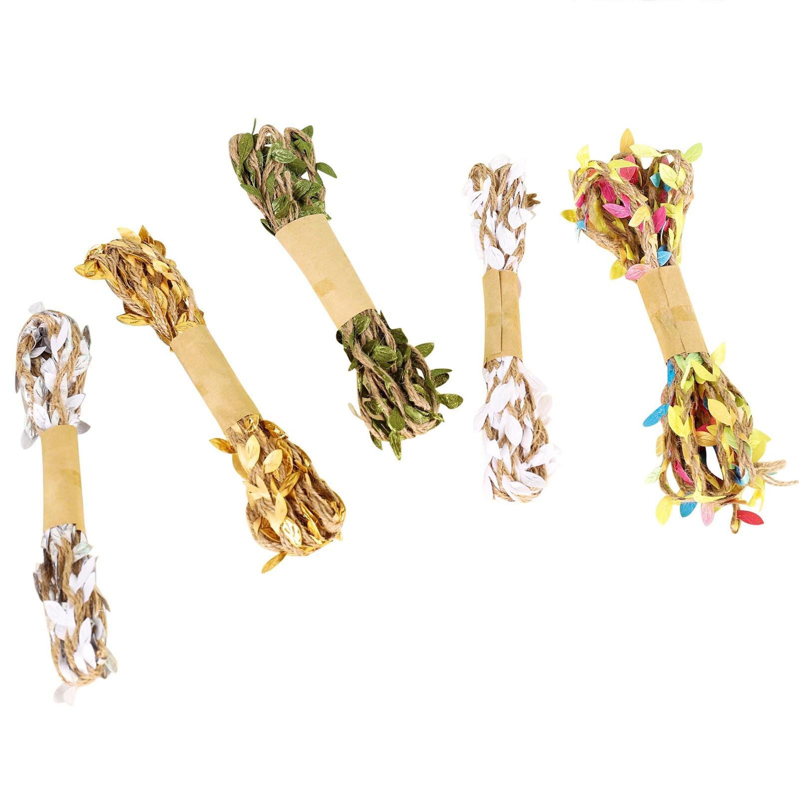 Leafy Hessian Rope Hanks