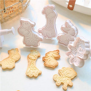 Set of 8 Baby Exotic Animal Embossing Cutters
