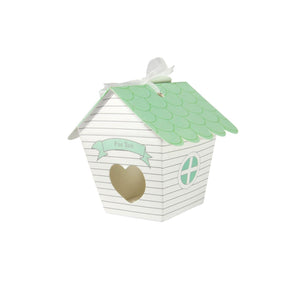 Green Bird House Favour Box