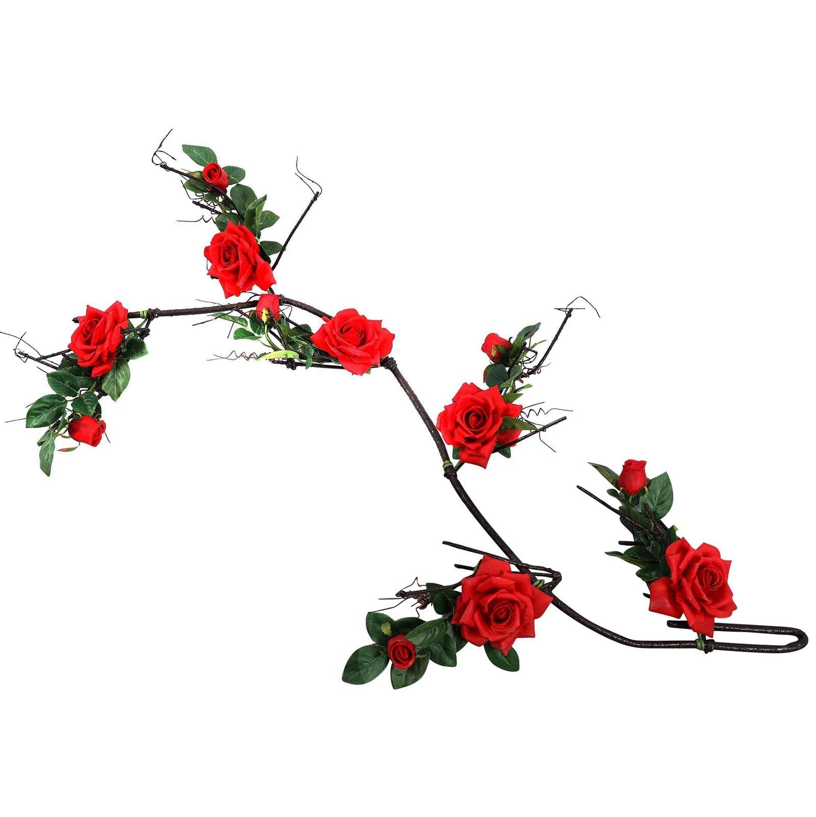 Rustic Branch Rose Garland
