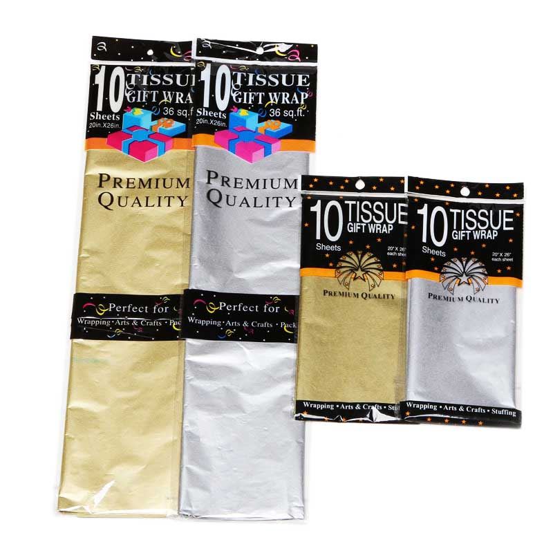 Premium Metallic Tissue Paper Sheets