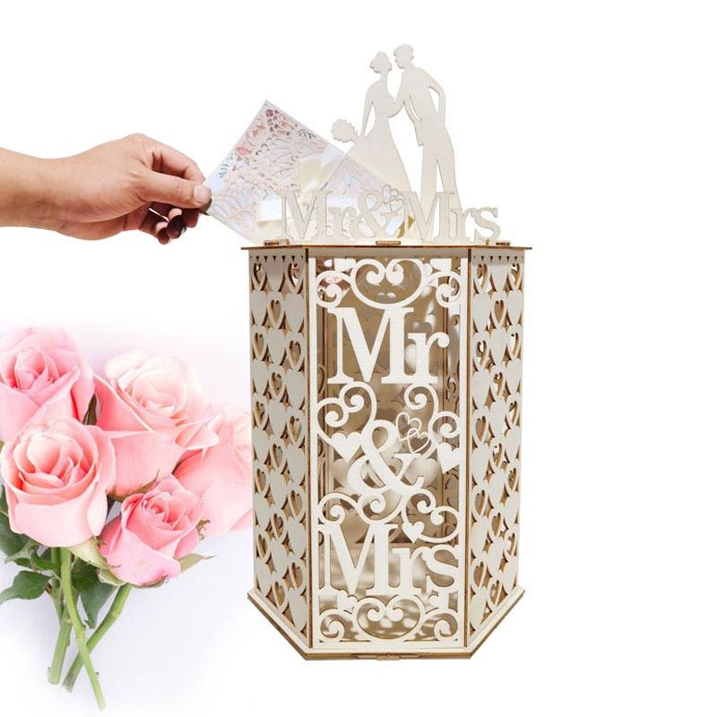 3D Laser Cut Mr & Mrs Wedding Post Box