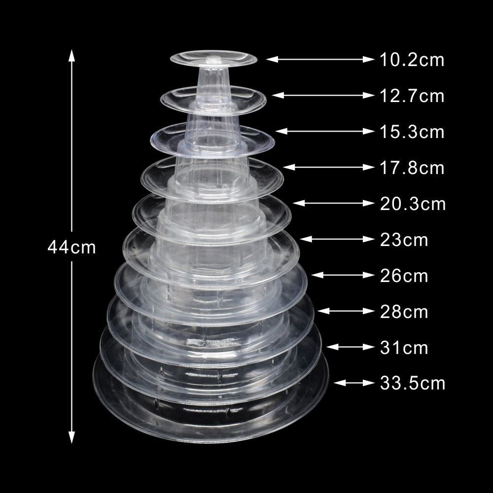 Transparent Tiered Macaron and Treat Display Stand - Rack Donut Cupcake Mini