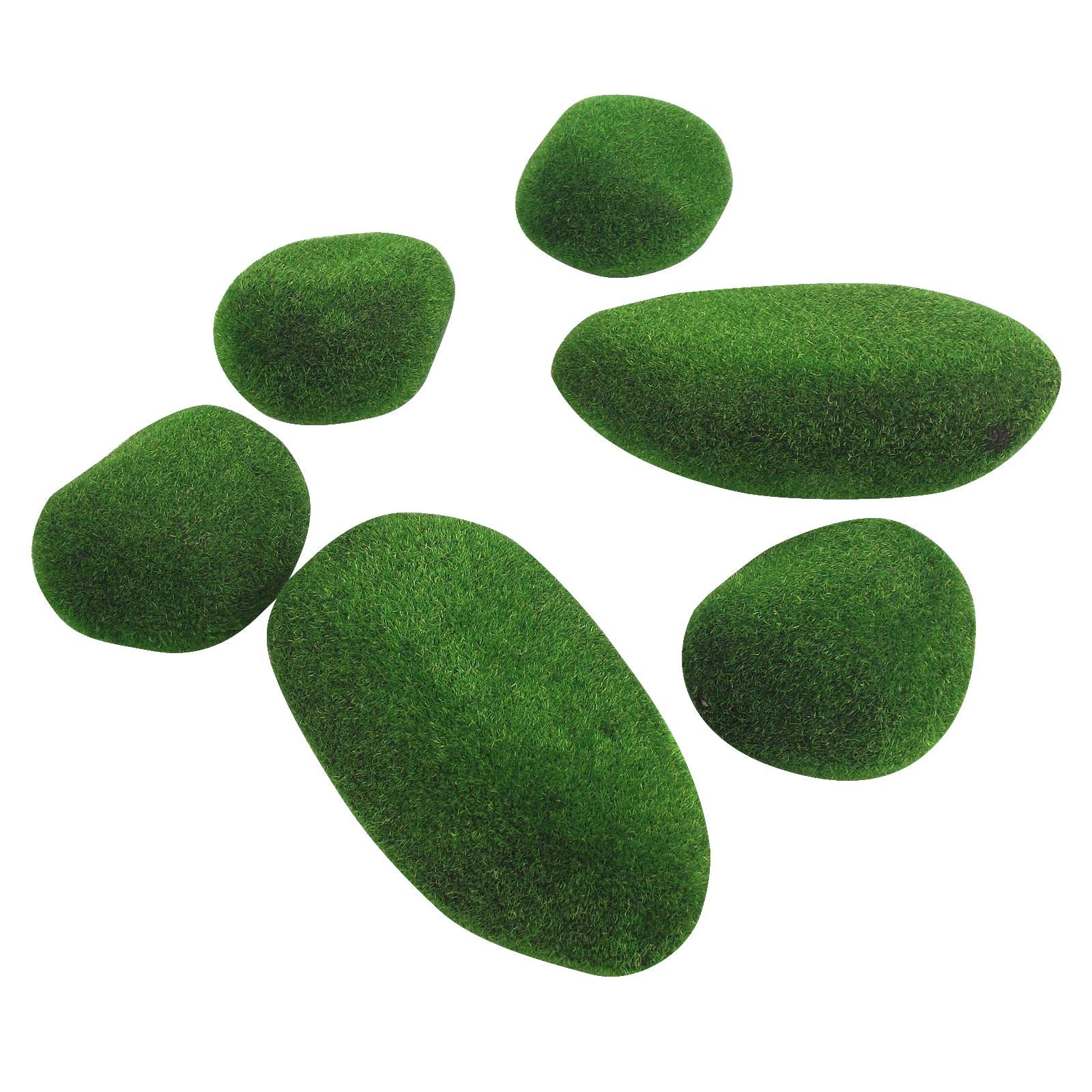 Artificial Moss Rocks/Cobbles Sets