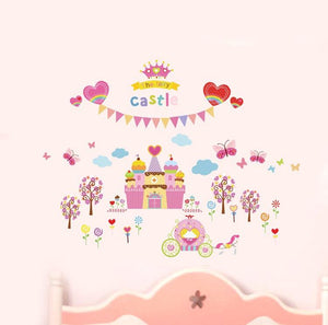XL Princess Fairy Castle Wall Vinyl