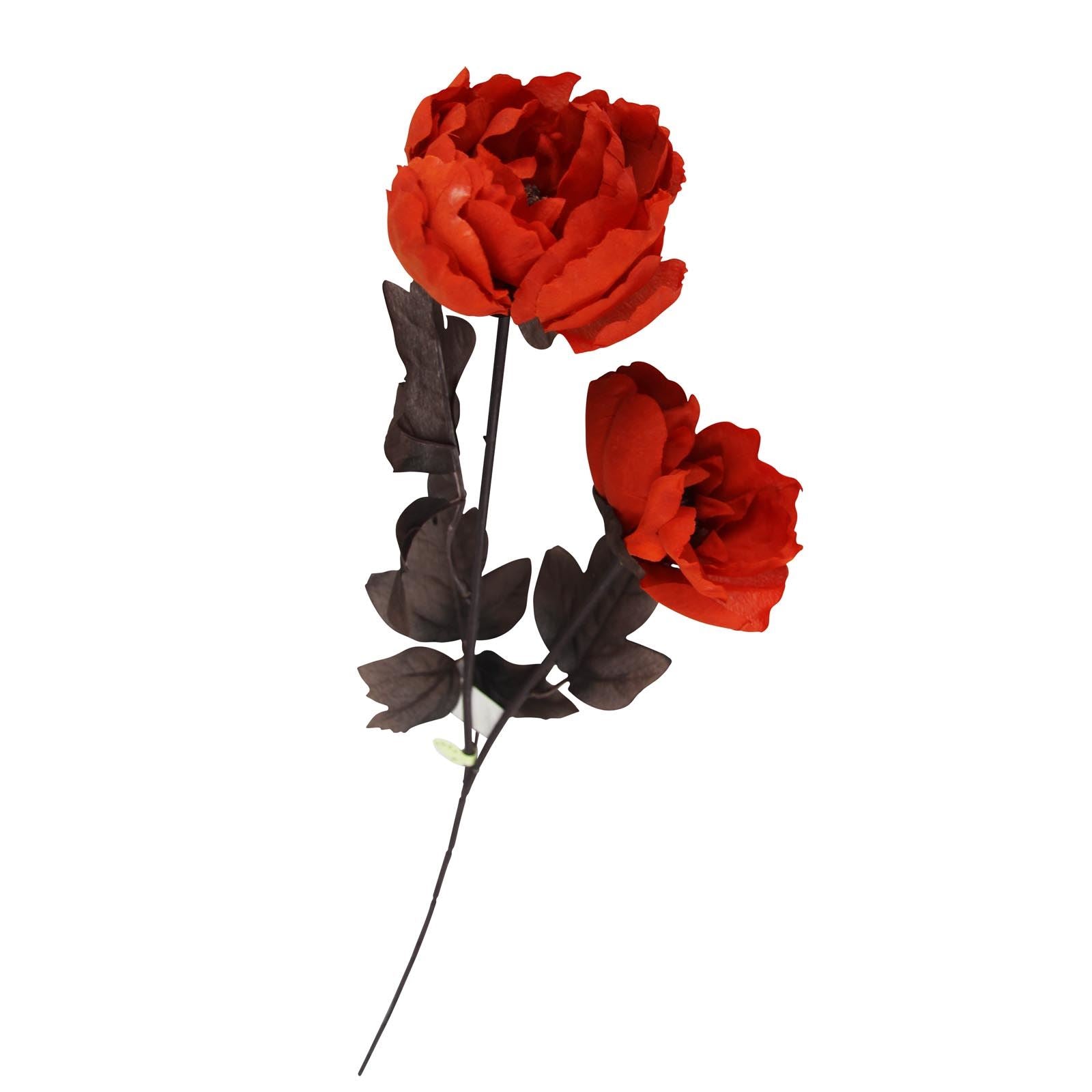 2 Head Peony Spray