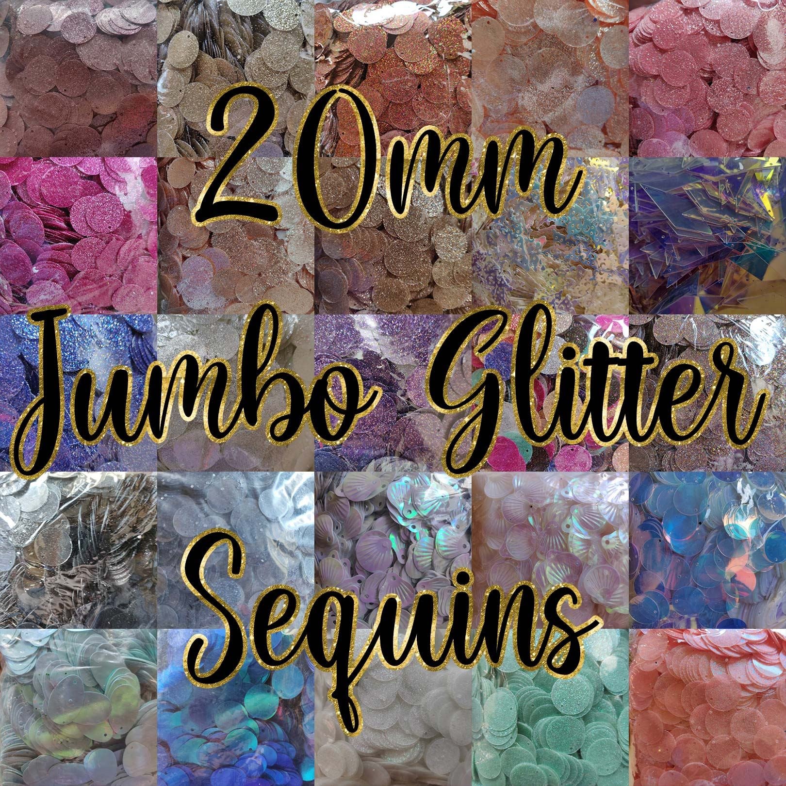 20mm Jumbo Glitter Sequins