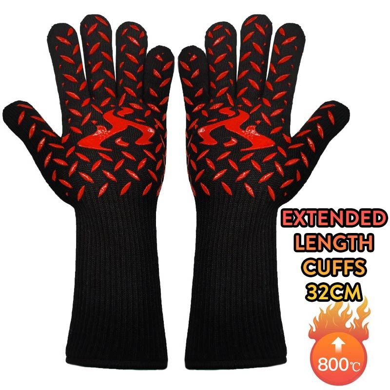 Pair of Extreme Heat-Resistant 800c Gloves