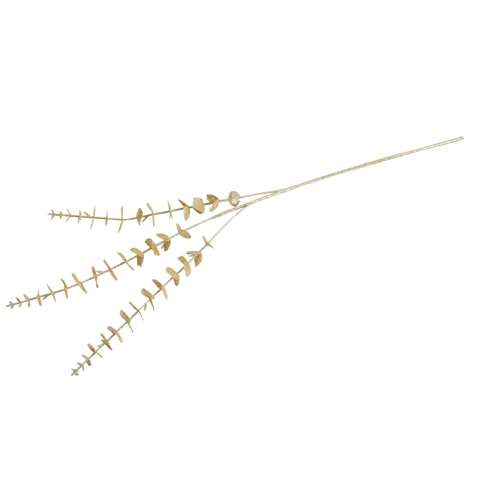 Extra Long Glittered Eucalyptus Leaves