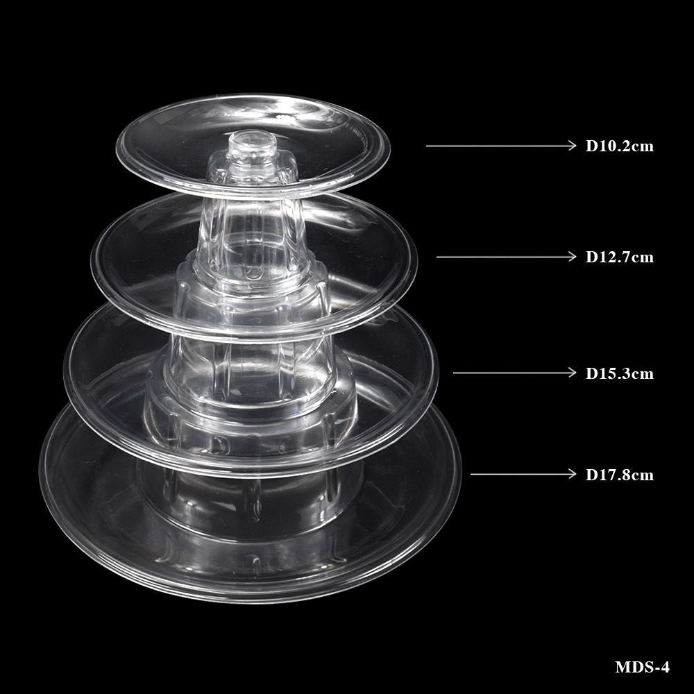 Transparent Tiered Macaron and Treat Display Stand - Rack Donut Cupcake Mini