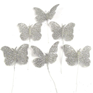 Full Glittered Butterfly Picks