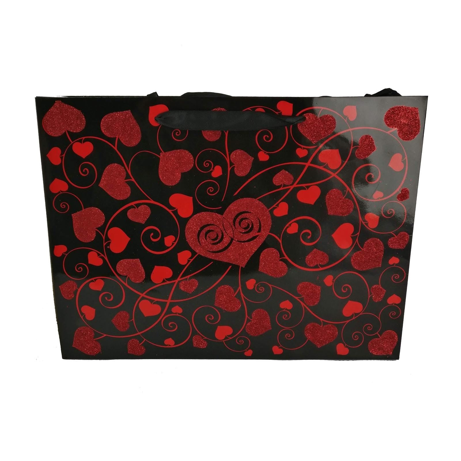 Glitter Heart Valentine Gift Bags