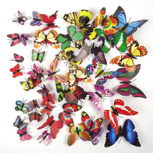 Magnetic Fluttering Butterflies in 3 Sizes! Artificial Fake Decorations Craft