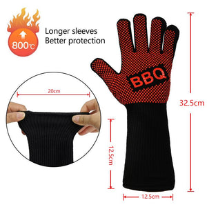 Pair of Extreme Heat-Resistant 800c Gloves