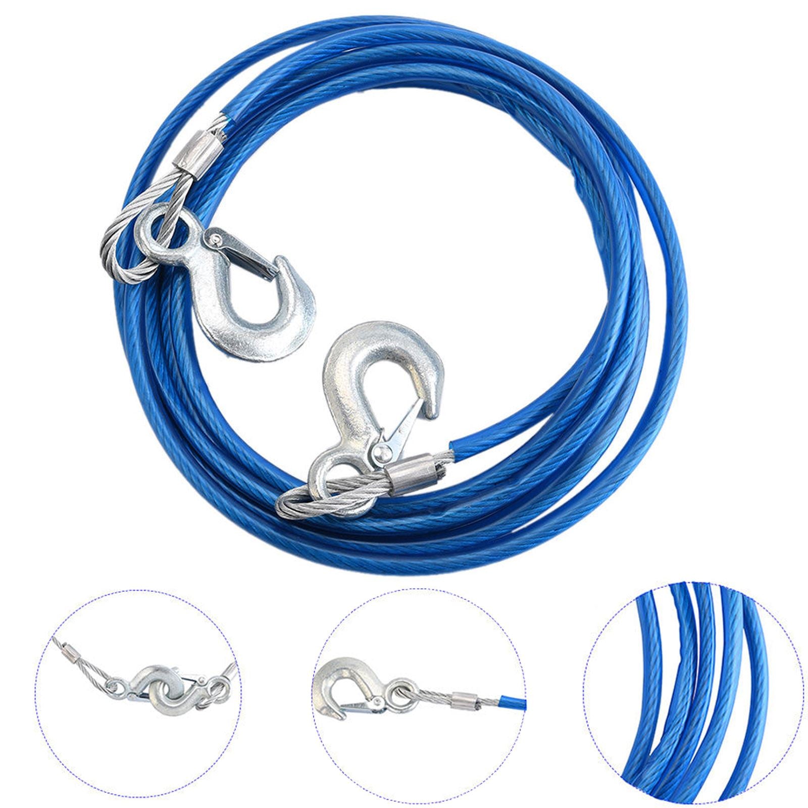 4 Metre Heavy Duty Steel Tow Rope (5 Tonne)