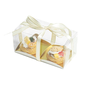 Partitioned Transparent Cake and Goodie Boxes - Clear Acetate Cake Bake Bread Packaging