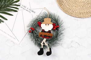 Cute Santa Rudolph Xmas Wreaths