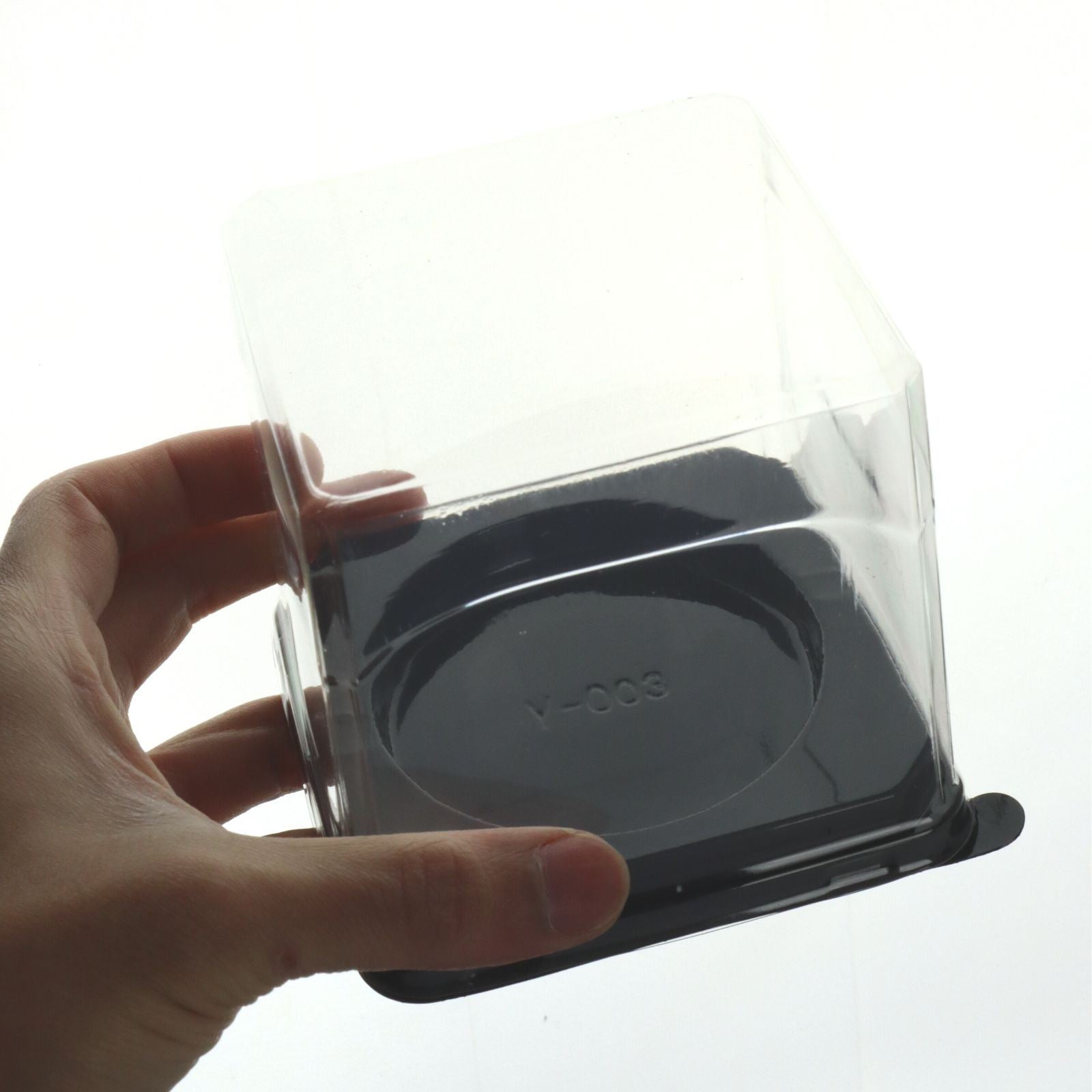 Mini Bento Cake Display Box - Clear Transparent PVC 4 Inch