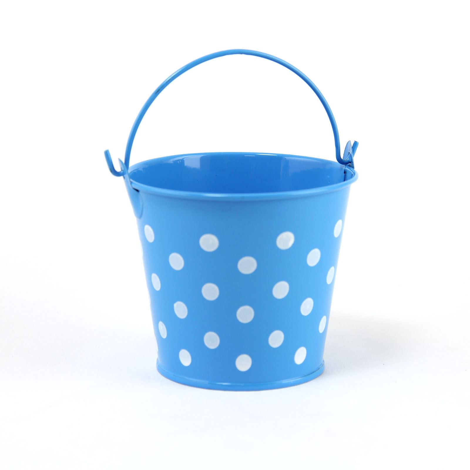Miniature 6x5x5cm Polkadot Favour Bucket
