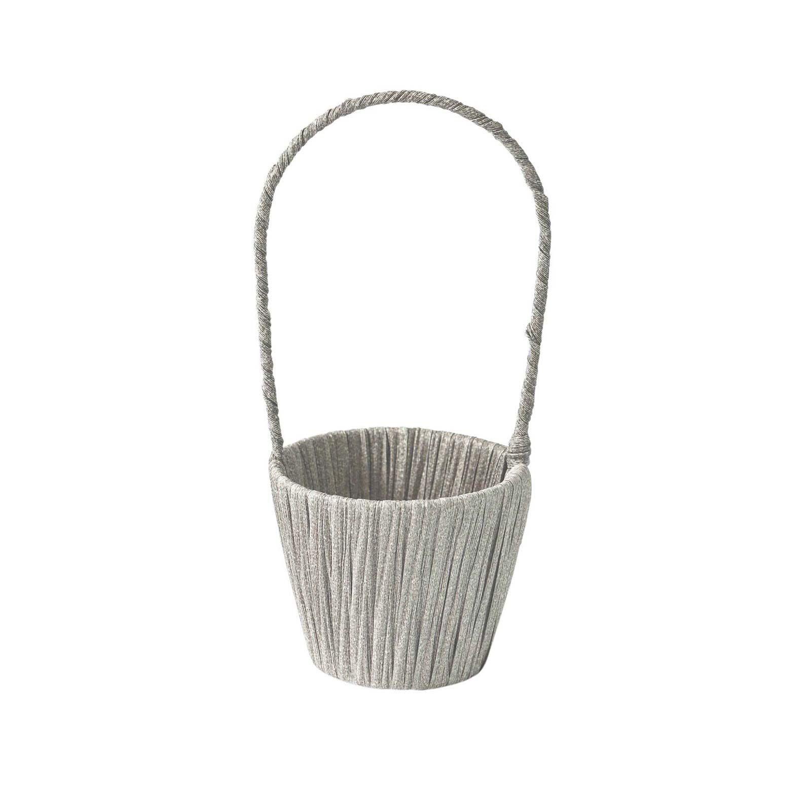 Steel and Hessian Tall Handle Baskets