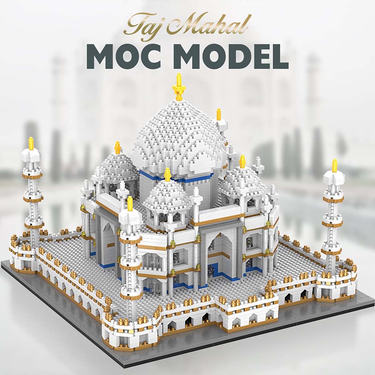 MOC 3D Taj Mahal 3D Brick Puzzle 4146pc