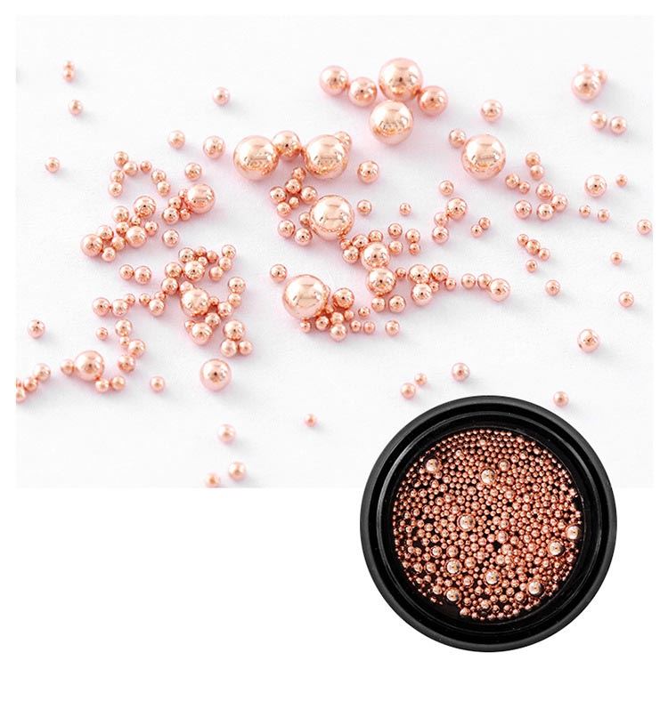 Rose Gold Multi Sized Caviar Ball Pot