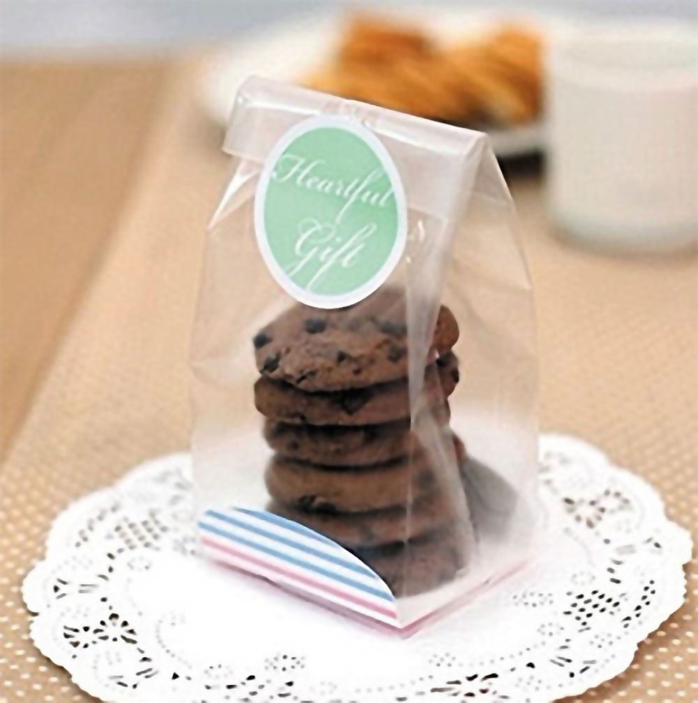 Frosted Gusset Cello Bags with Base
