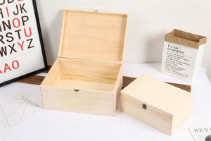 Set of 8 Nesting Wooden Chest Boxes