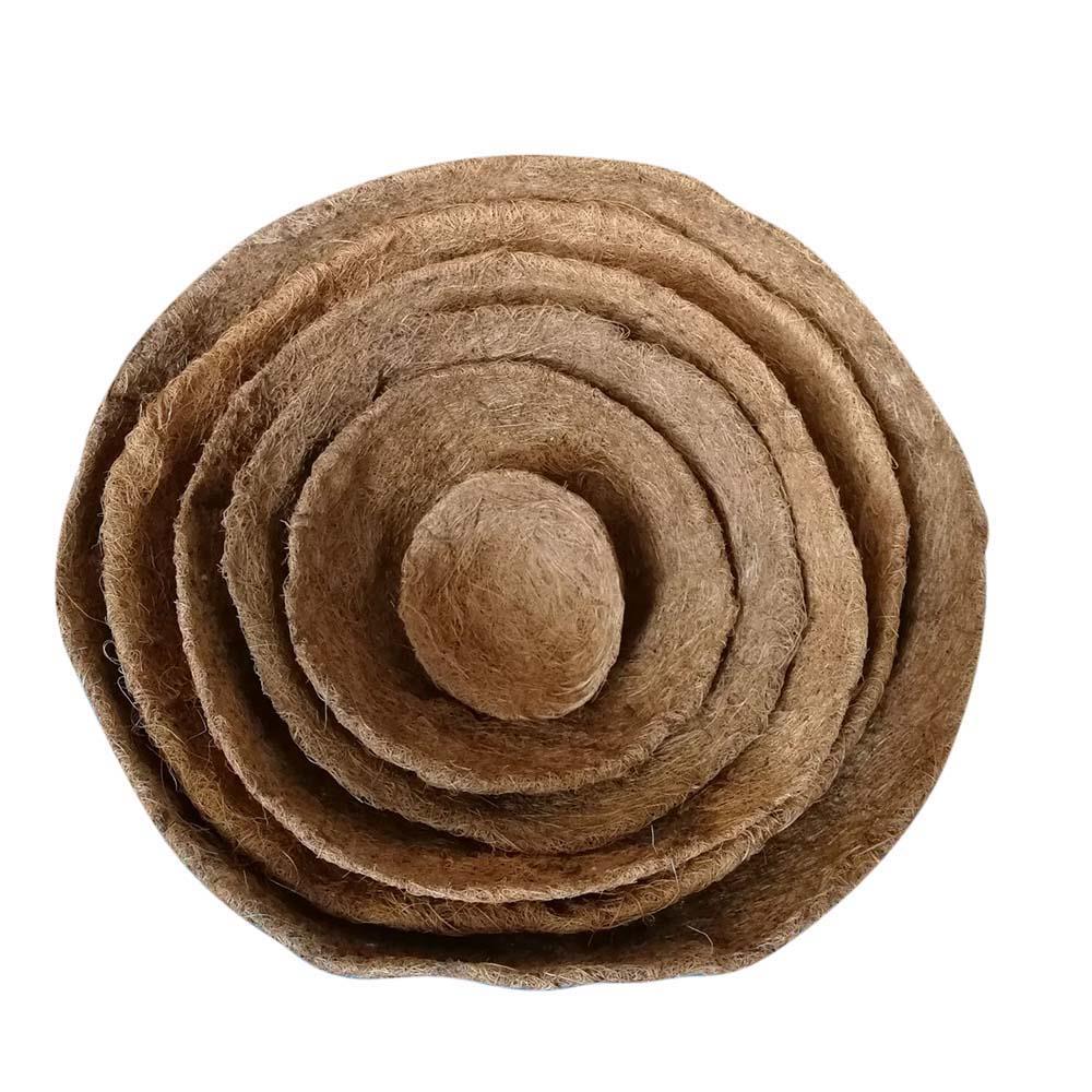 Pair of Natural Coconut Hanging Basket Liners