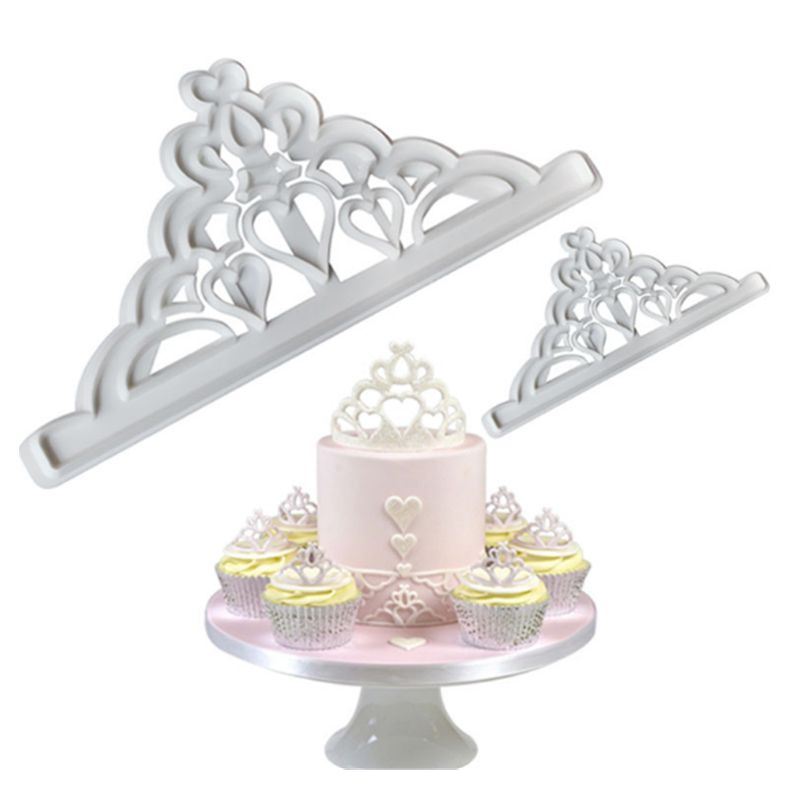 Set of Two Tiara Crown Cookie Cutters