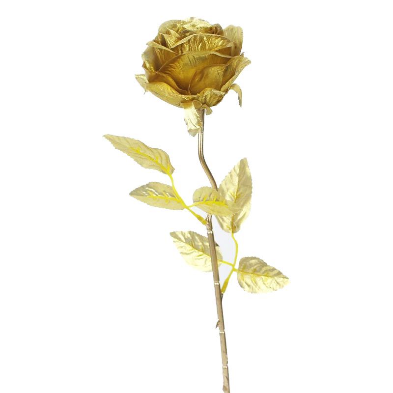 Luxury Gothic Large Rose Buds - Black Stem Dark Artificial Silk Flowers