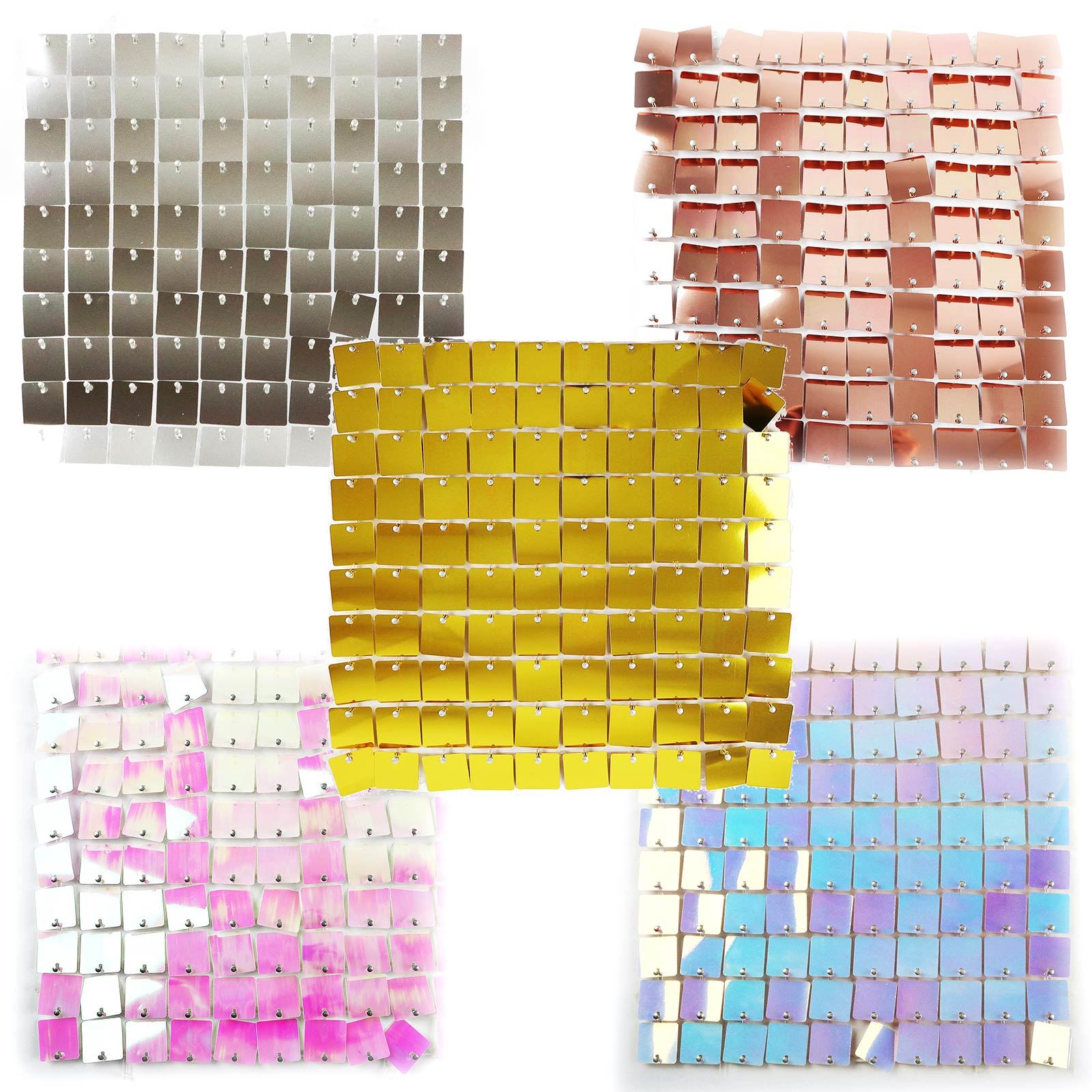 Transparent Backed Sequin Wall Panels