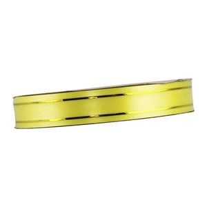 18mm Gold Striped Poly Ribbon