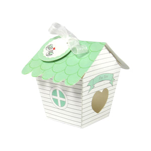 Green Bird House Favour Box