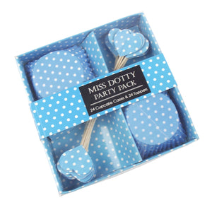 48 Piece Miss Dotty Cupcake Cases and Toppers