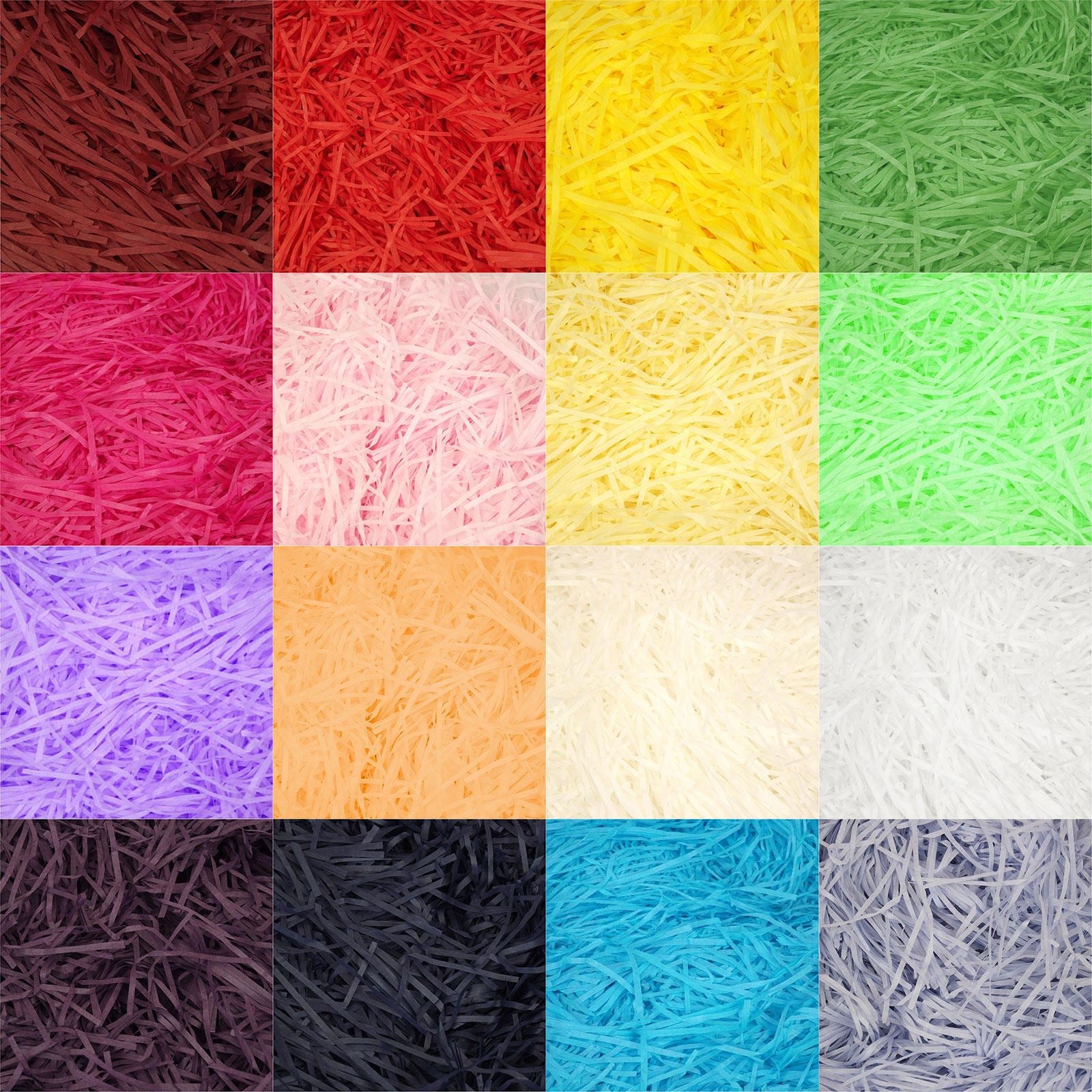 10x 100g of Shredded Tissue Paper Assorted Lot