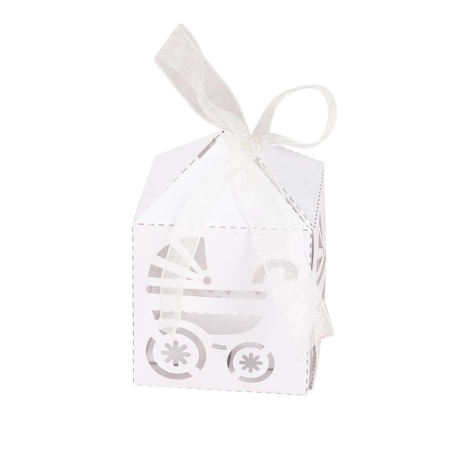 Pearlised Laser Cut Baby Shower Favours