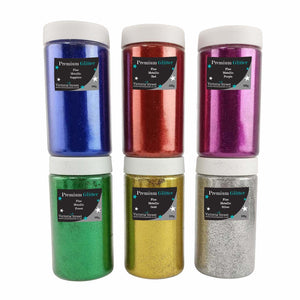 Set of 100g Fine Glitter Shakers