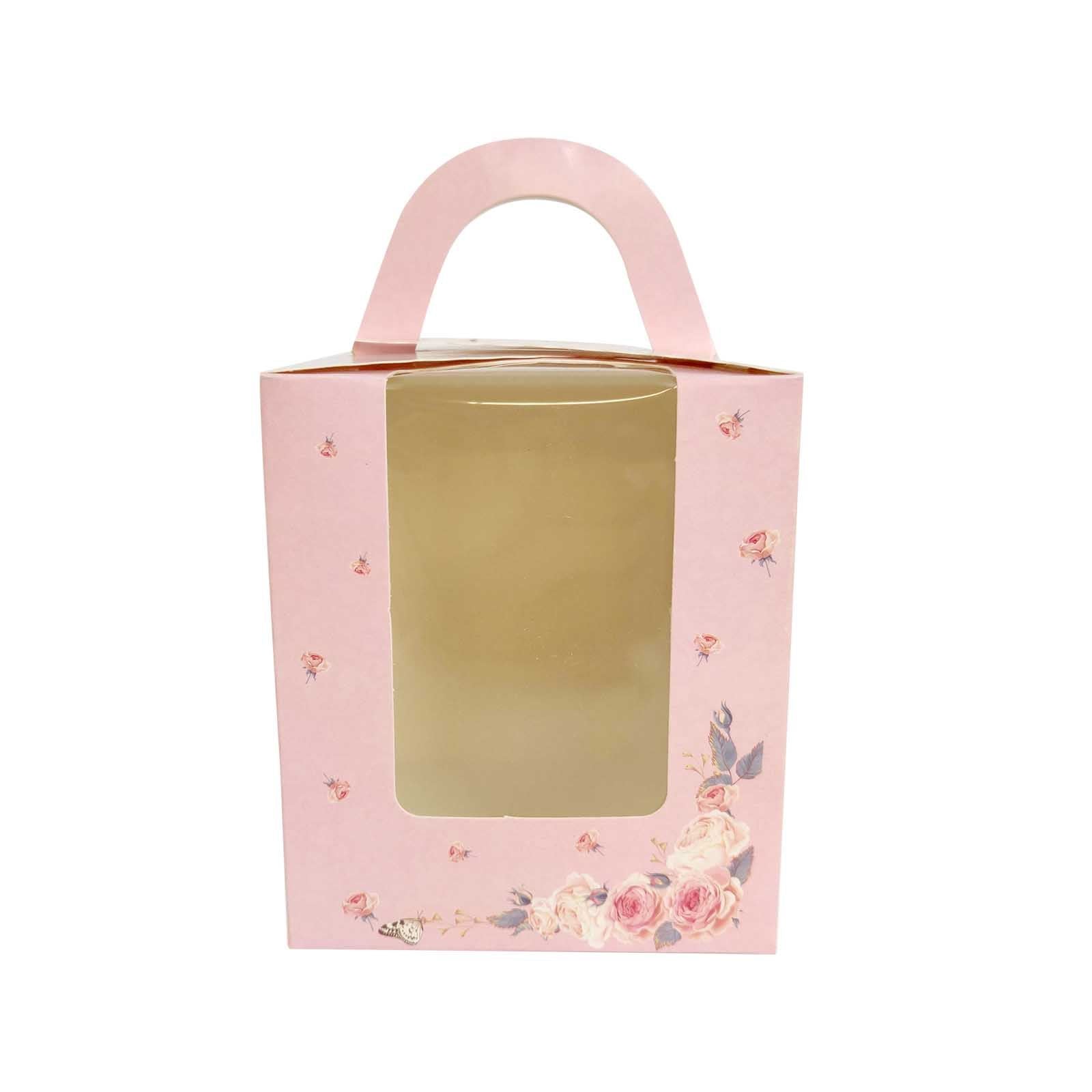 Vintage Printed Large Single Cupcake Boxes
