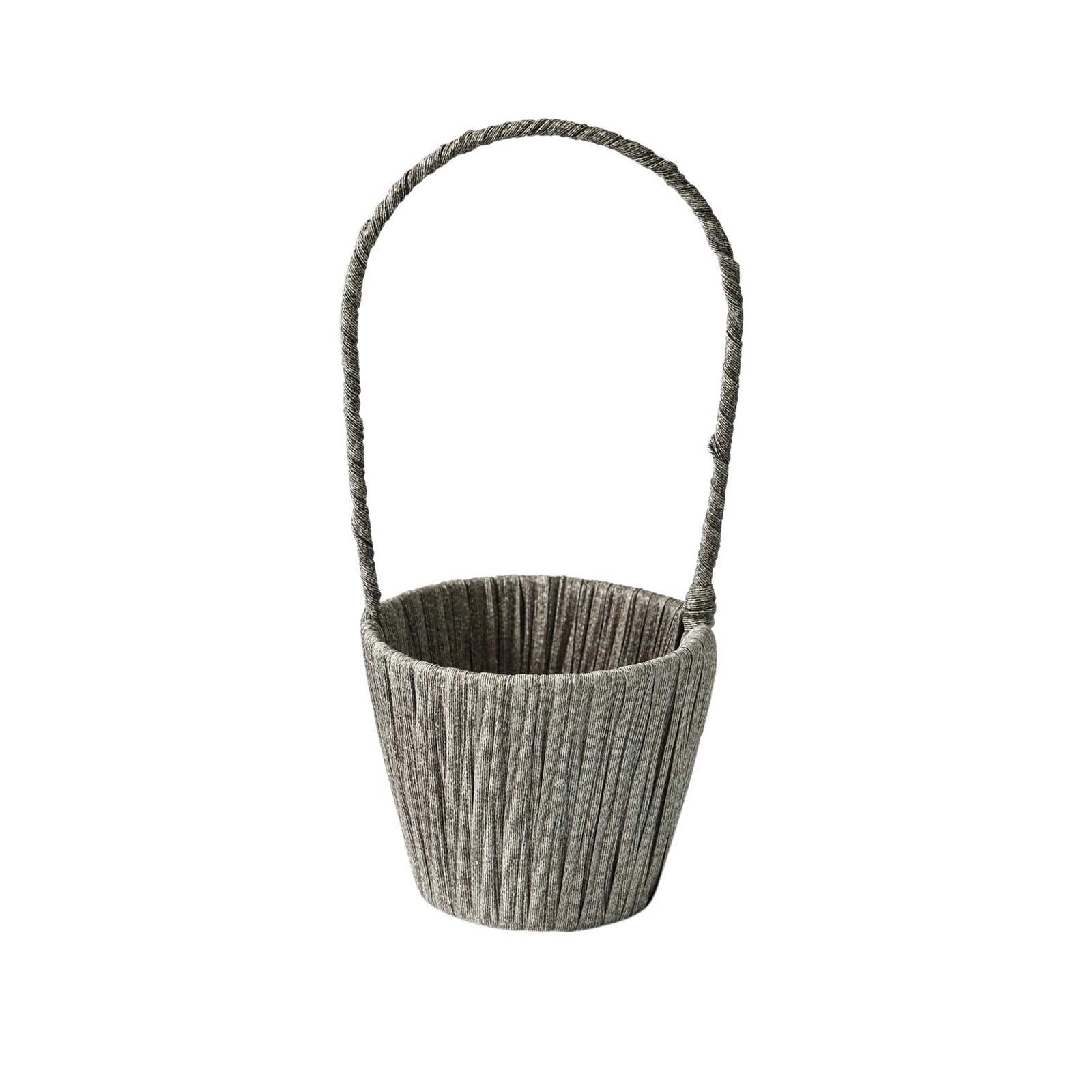 Steel and Hessian Tall Handle Baskets